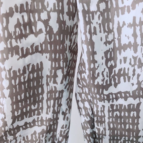 LOVE TREE White Taupe Gold Button Pants M - Picture 4 of 6